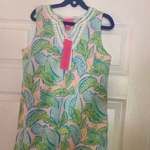 NWT girls Lily Pulitzer mini Harper shift dress size XL.